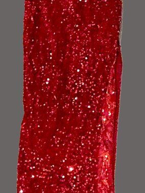 Red Maxi Sequin Dress by Fashion Nova "Love Me More", Size Medium, New with Tags